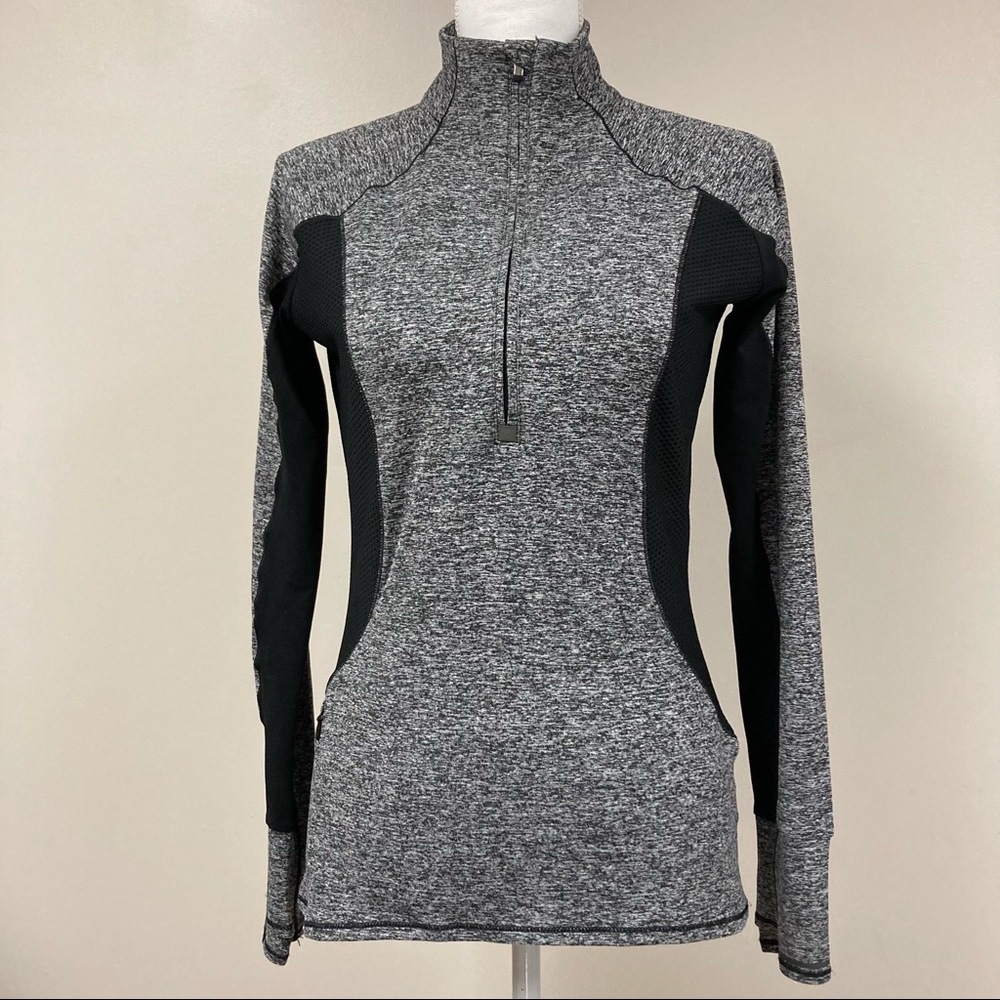ATHLETA Heather Gray 1/2 Zip Pullover